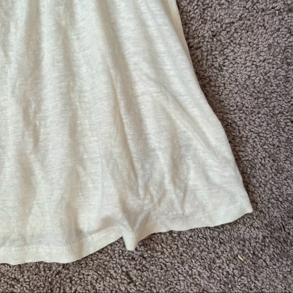 5/$35🍑 Like-New WILFRED 100% Linen Cream Sartre Top - Picture 7 of 11